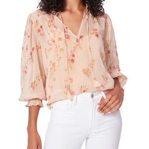 Paige indira floral blouse